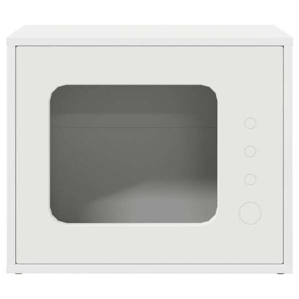 vidaXL Cat House White 51 x 30 x 42 cm Engineered Wood