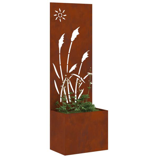 vidaXL Garden Privacy Screen Rusty 50 x 150 cm Weathering steel