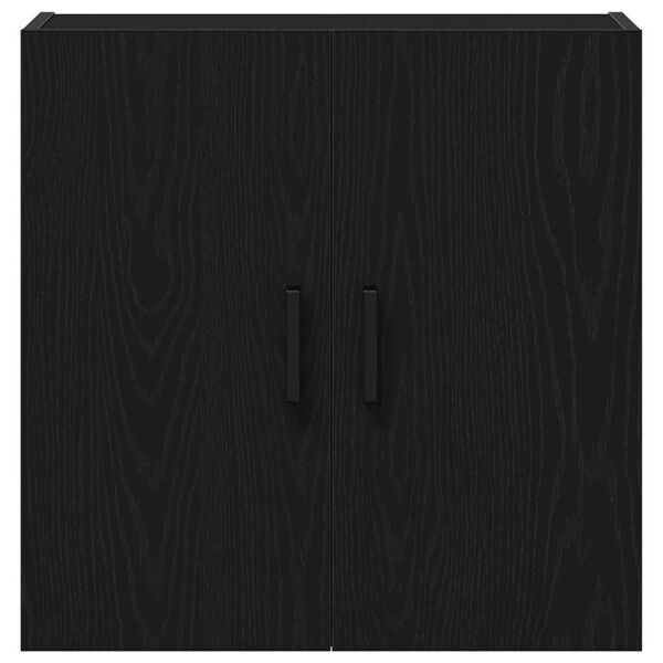 vidaXL Wall-mounted Cabinet Black Oak 60 x 31 x 60 cm Engineered Wood