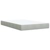 vidaXL Box Spring Bed with Mattress Light Grey 120x200 cm Velvet