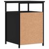 vidaXL Bedside Cabinet Black 40x42x60 cm Engineered Wood
