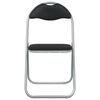 vidaXL Folding Chair 2 pcs Black and Grey 48 x 43.5 x 81 cm