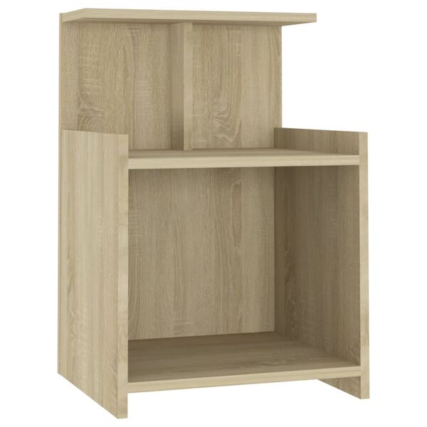 vidaXL Bed Cabinets 2 pcs Sonoma Oak 40x35x60 cm Engineered Wood