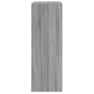 vidaXL Shoe Cabinet Grey Sonoma 60x34x96.5 cm Engineered Wood