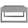 vidaXL Coffee Table with Infinity LED Grey Sonoma 70x53x30 cm