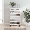 vidaXL Shoe Cabinet White 60x35x105 cm Engineered Wood