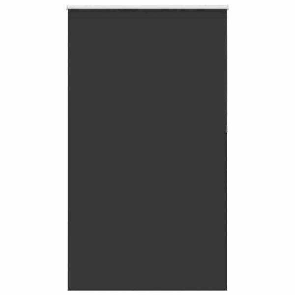 vidaXL Roller Blind Blackout Black 130x210 cm Fabric Width 126.6 cm Polyester