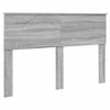 vidaXL Bed Frame Grey Sonoma 140 x 190 cm Solid Pine Wood