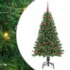 vidaXL Artificial Christmas Tree with 150 LEDs with Stand Green 120 cm