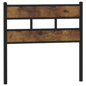 vidaXL Replace Headboard Smoked Oak 75 cm Iron and Engineered Wood
