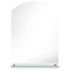 vidaXL Wall Mirror with Shelf 50x70 cm Tempered Glass