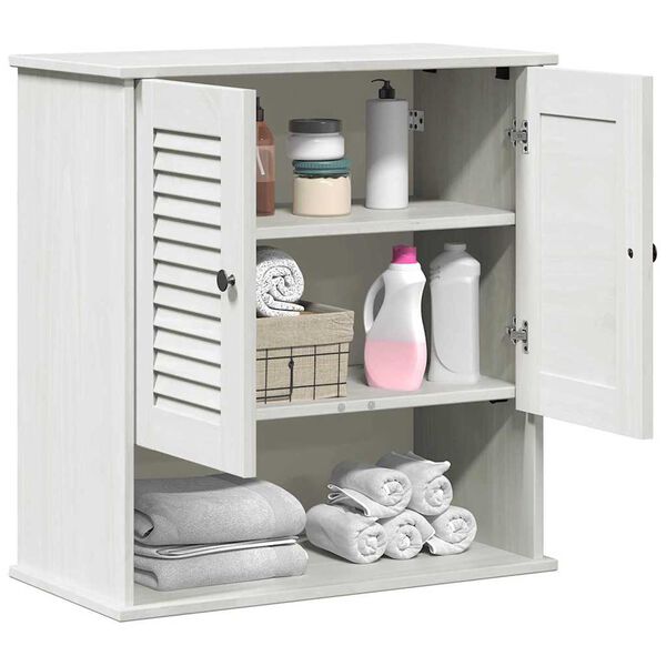 vidaXL Bathroom Cabinet with Shelf VIGO White and Antique White