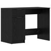 vidaXL Desk with Drawer Black Oak 133 x 50 x 75 cm Engineered Wood