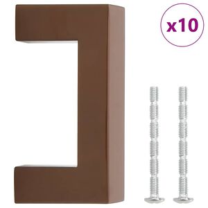 vidaXL Cabinet Handles 10 pcs Bronze 64 mm Stainless Steel