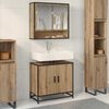 vidaXL Bathroom Sink Cabinet with Storage Artisan oak 65 x 33 x 60 cm