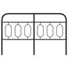 vidaXL Metal Headboard Black 137 cm