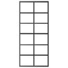 vidaXL Sliding Door with Hardware Set ESG Glass&Aluminium 90x205 cm