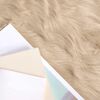 vidaXL Faux Sheepskin Rug Tafalla Beige 80 x 120 cm Polyester