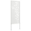 vidaXL Garden Privacy Screen White 50 x 140 cm Cold-rolled steel