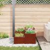 vidaXL Garden Planter Rusty 100 x 100 x 48 cm Weathering Steel