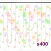 vidaXL Curtain Icicle Light | Colourful | Plastic, Copper | 10m long