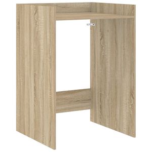vidaXL Wash Machine Cabinet with Storage Sonoma Oak 67.5 x 62 x 97 cm