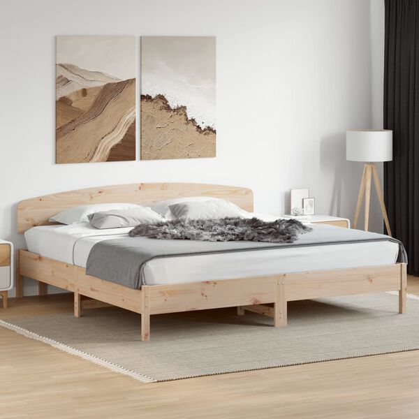 vidaXL Headboard 180 cm Solid Wood Pine