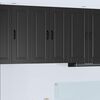 vidaXL Kitchen Cabinet with Door Black 60 x 31 x 80 cm Engineered Wood