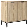vidaXL Bathroom Furniture Set Sonoma Oak Engineered wood, Metal