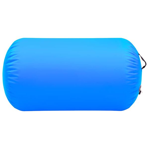 vidaXL Inflatable Gymnastic Roll with Pump 100x60 cm PVC Blue