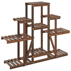 vidaXL Flower Stand 110x25x96 cm Solid Wood Fir