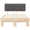 vidaXL Bed Frame with Upholstered Headboard Dark Grey 120 x 200 cm