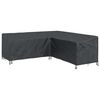 vidaXL Furniture Cover Black 235 x 235 x 80 cm 210D Oxford Fbric