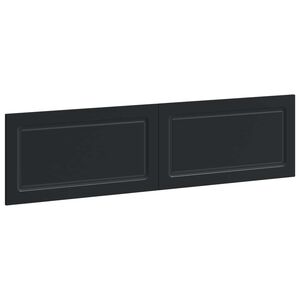vidaXL Wall-Mounted Headboard UTRECHT Black Engineered Wood