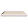 vidaXL Bed Frame without Mattress White Solid Wood 200x200 cm