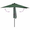 vidaXL Garden Parasol Green 294 x 150 x 223 cm Polyester and Steel