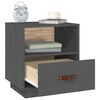 vidaXL Bedside Cabinets 2 pcs Grey 40x34x45 cm Solid Wood Pine