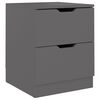 vidaXL Bedside Cabinet Grey 40x40x50 cm Engineered Wood