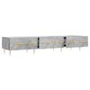 vidaXL TV Cabinet Concrete Grey 150x36x30 cm Engineered Wood