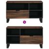 vidaXL TV Units with Drawer Walnut 80 x 33 x 46 cm Engineered wood