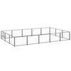 vidaXL Dog Kennel | Black | Steel | Large | Durable | Dog Kennel | Rectangular