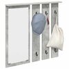 vidaXL Wall-Mounted Coat Rack with Shelf Concrete grey 84 x 10 x 80 cm