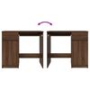 vidaXL Desk Brown Oak 86x49x76 cm Engineered Wood