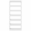 vidaXL Book Cabinet with Shelf White 80 x 30 x 198 cm Engineered Wood