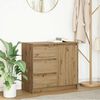 vidaXL Sideboard with Drawer Artisan Oak 71x35x65 cm Engineered Wood