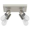 vidaXL Ceiling Spotlight Nickel 26.5 x 26 x 11.5 cm Metal