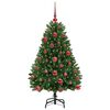 vidaXL Artificial Christmas Tree with Stand Green 120 cm PVC and Metal