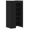 vidaXL Shoe Cabinet Black 52x37.5x100 cm Engineered Wood