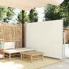 vidaXL Retractable Side Awning 140 x 300 cm Cream