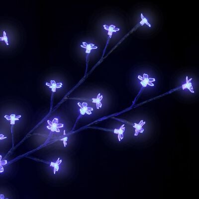 vidaXL Christmas Tree 600 LEDs Blue Light Cherry Blossom 300 cm